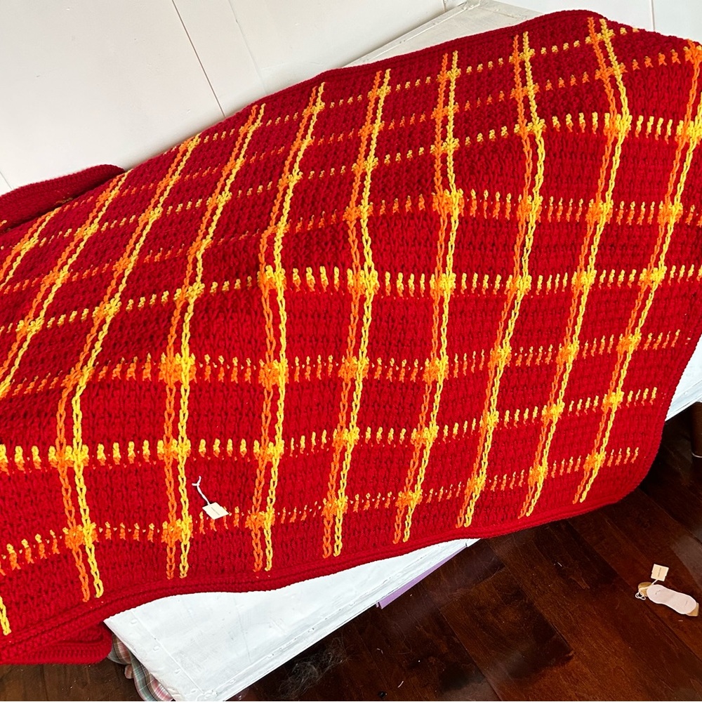 Crocheted afghan
